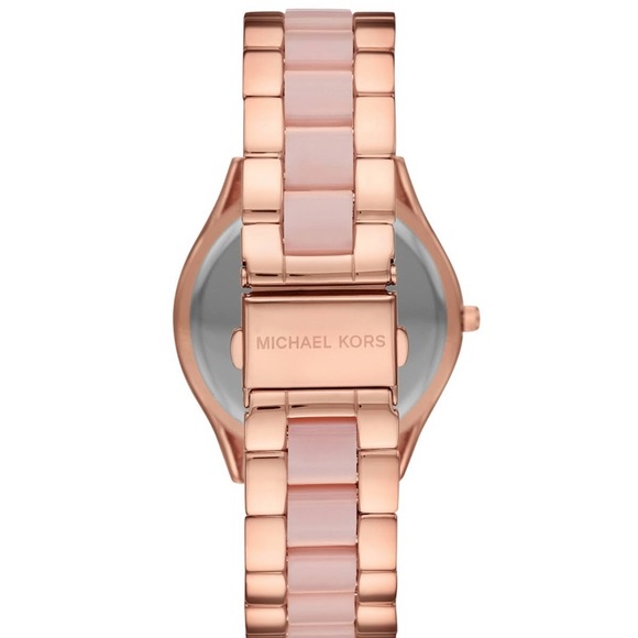 Michael Kors Women's Slim Runway two tone Watch - Picture 7 of 8